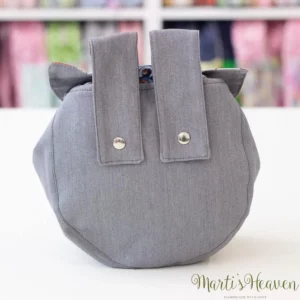 детска чанта за тротинетка със сиво и закопчалки