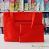 Дамска чанта с клъч в червено
